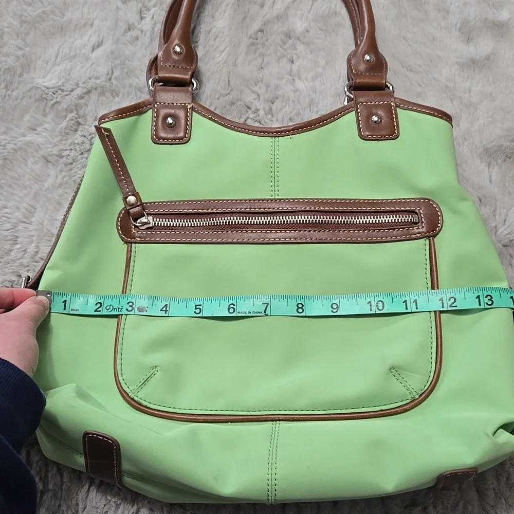 CHAMPS Lime Green Nylon Shoulder Bag